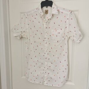 True craft short sleeve button down shirt size S
